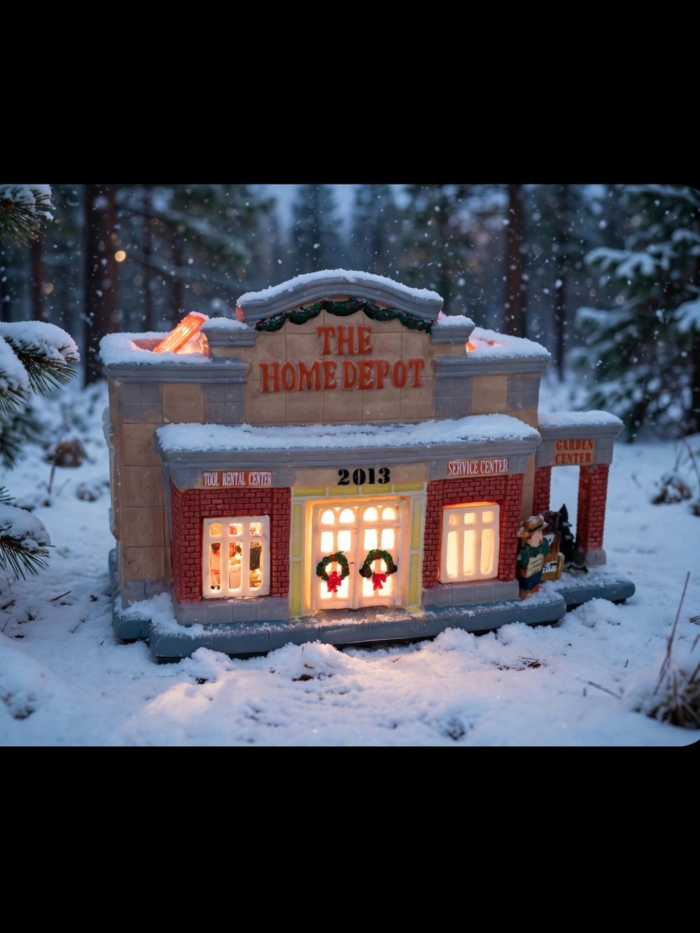 HOME DEPOT Christmas Village Lighted House